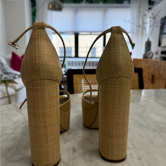 Sam Edelman Kori Raffia Platform Sandals - Picture 4 of 6